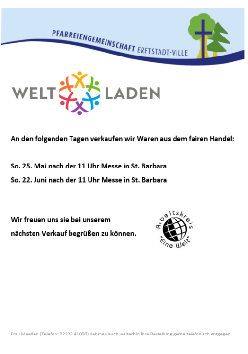2025 Verkaufstermine