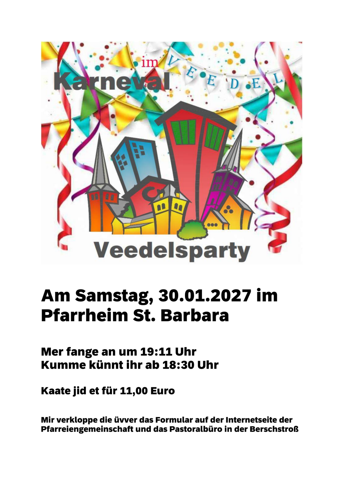 2027 Karneval im Veedel (c) Pfarriengemeinschaft Erftstadt Ville 2027 Karneval im Veedel