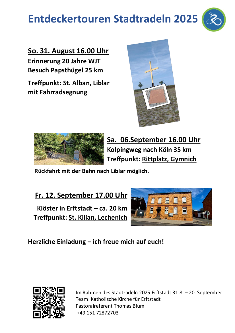 Entdeckertouren 2025 (c) Pfarreiengemeinschaft-Erftstadt-Ville Entdeckertouren 2025
