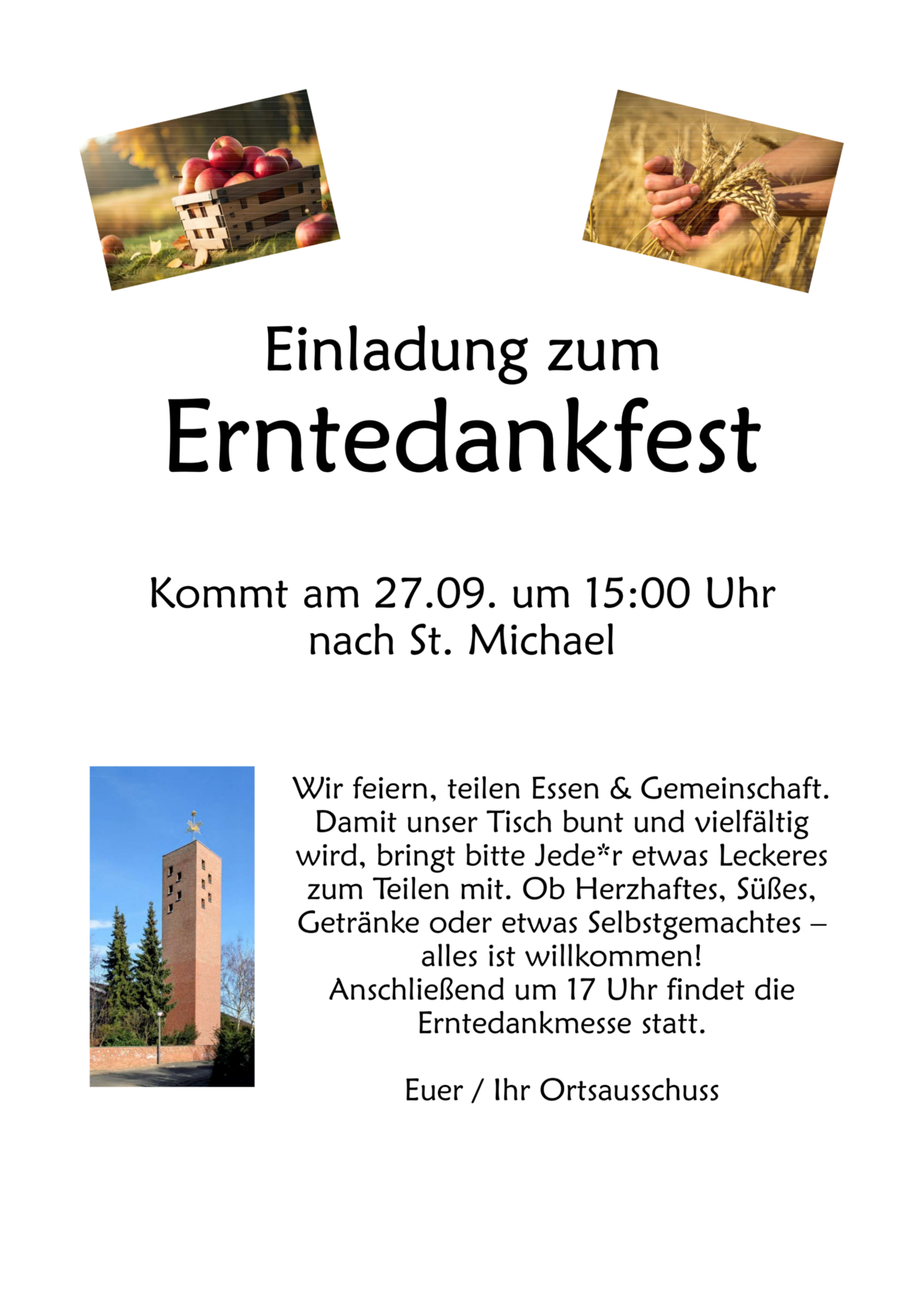 Flyer Erntedankfest