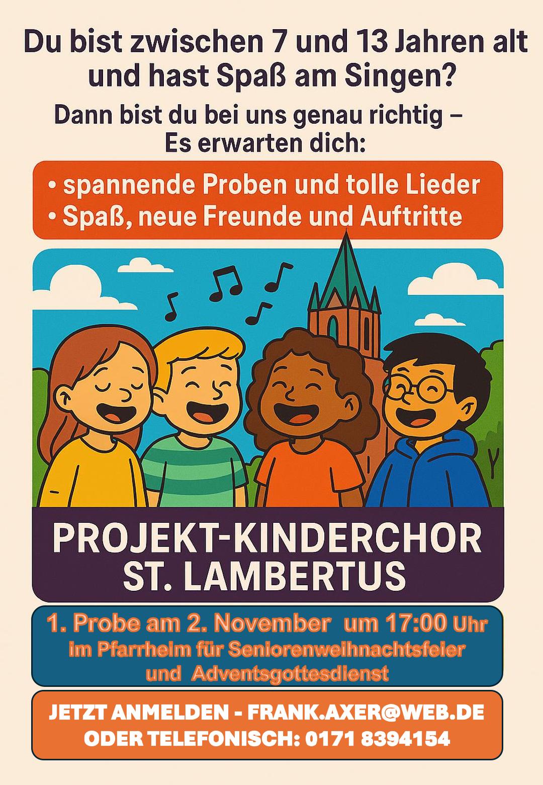 Plakat Projekt-Kinderchor 3 Advent-1 (c) Pfarreiengemeinschaft Erftstadt-Ville Plakat Projekt-Kinderchor 3 Advent-1