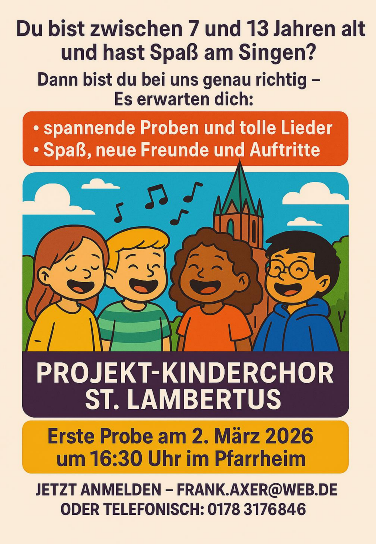Plakat Projekt-Kinderchor
